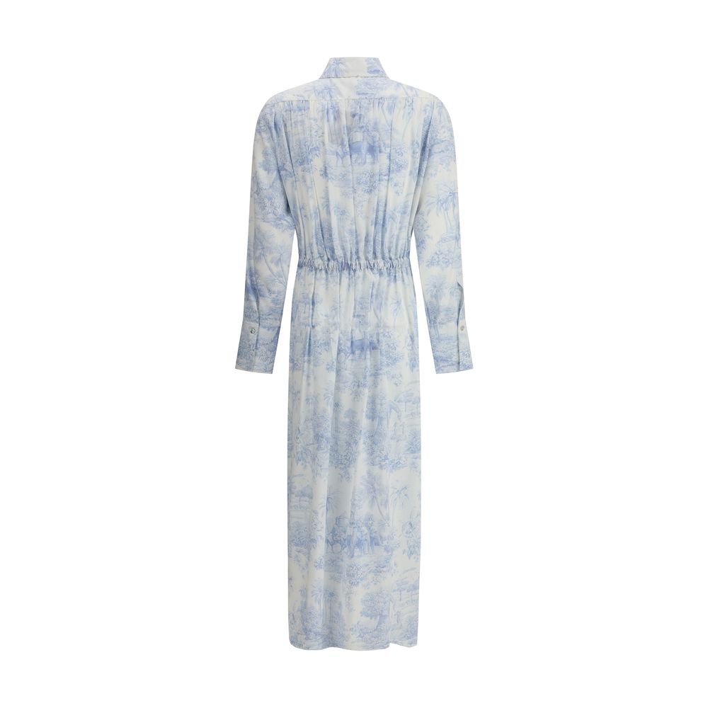 Ella Toile de jouy chemisier Dress -   -  Ella.