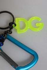 Dolce & Gabbana Multicolor Tape String DG Logo Keychain Polyester Keyring -   -  Dolce & Gabbana.