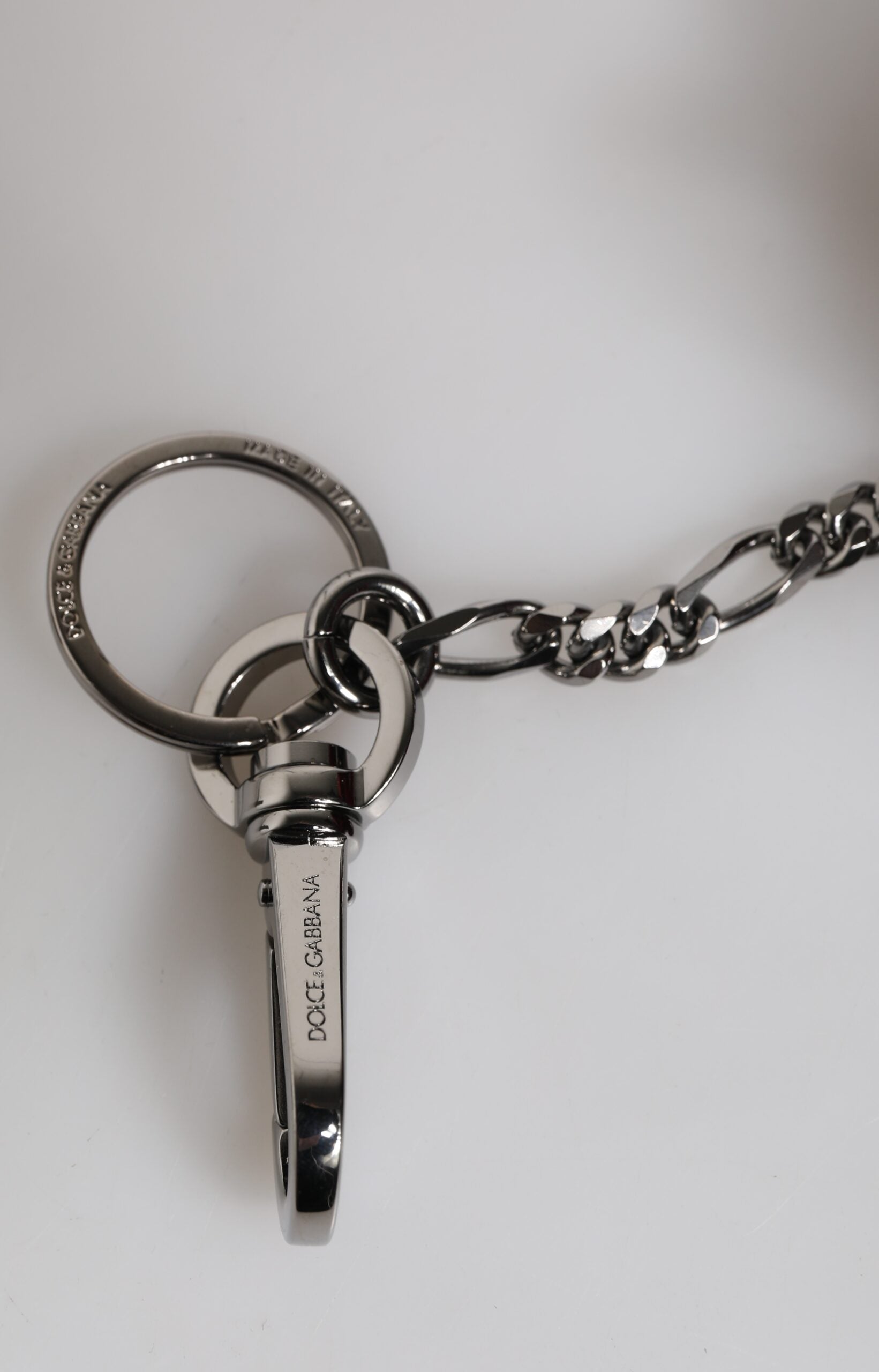 Dolce & Gabbana Red Black Polyester Animal Silhouette Keychain Keyring -   -  Dolce & Gabbana.
