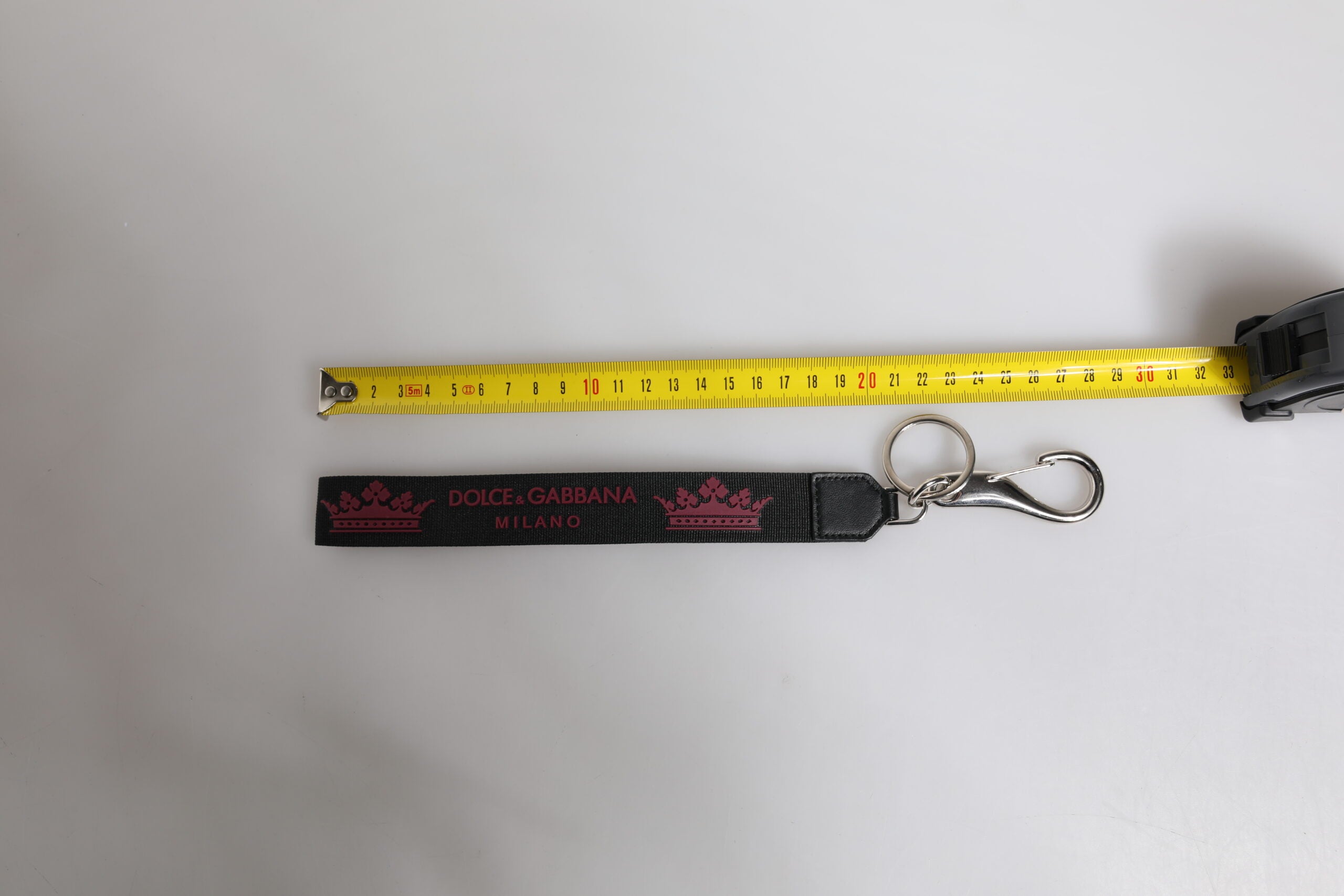 Dolce & Gabbana Black Nylon Logo DG Crown Men's Holder Keychain Keyring -   -  Dolce & Gabbana.