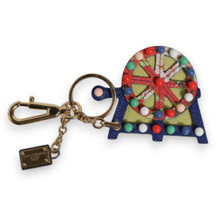 Dolce & Gabbana Multicolor Gold Tone Carretto Keychain Keyring -   -  Dolce & Gabbana.