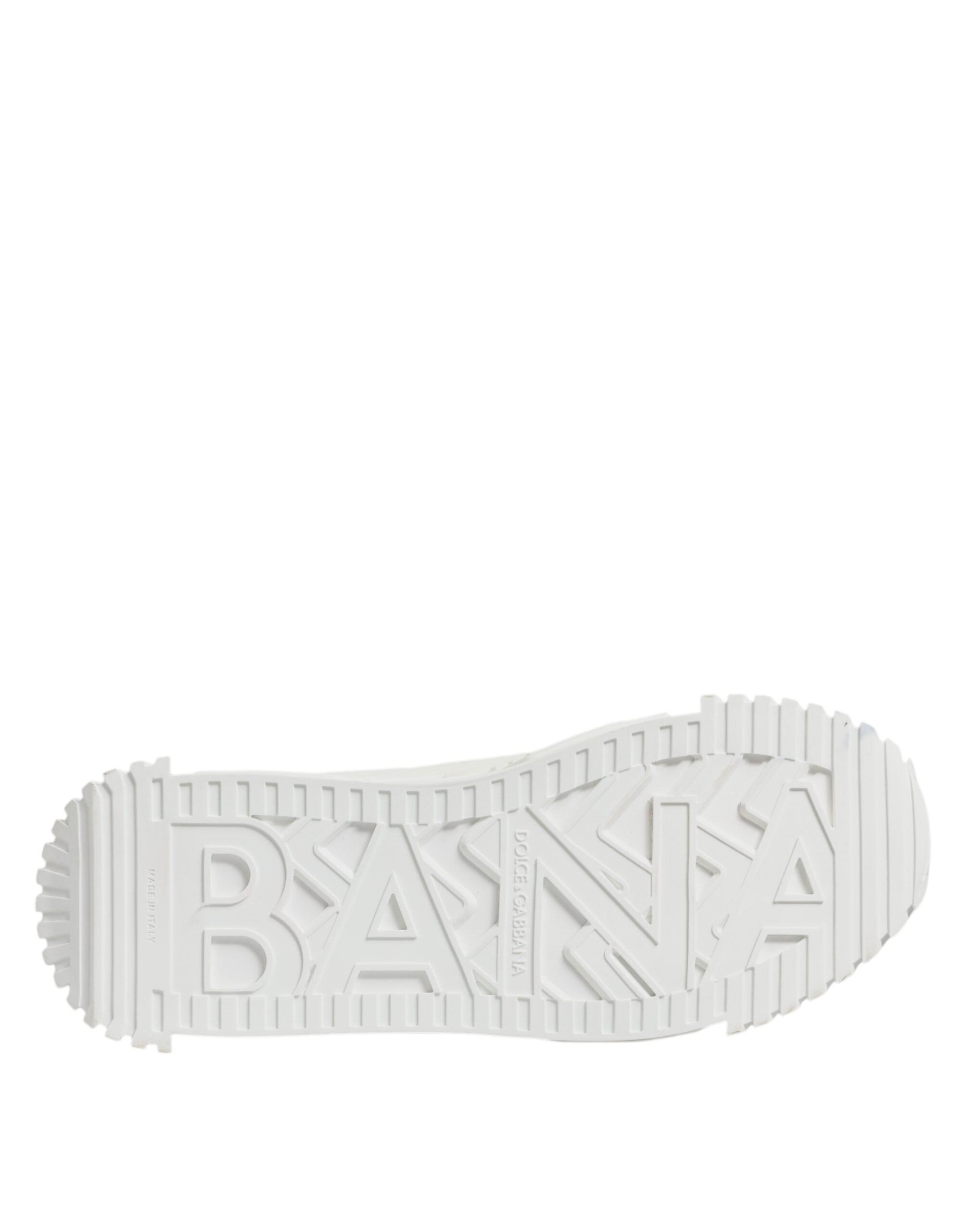 Dolce & Gabbana White Leather Low Top NS1 Sneakers Shoes -   -  Dolce & Gabbana.