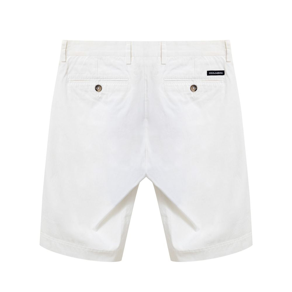 Dolce & Gabbana White Cotton Bermuda -   -  Dolce & Gabbana.