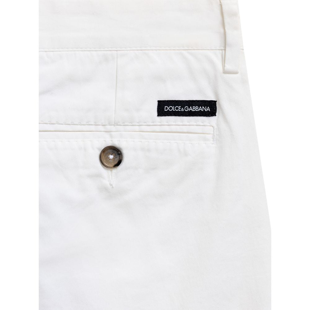 Dolce & Gabbana White Cotton Bermuda -   -  Dolce & Gabbana.
