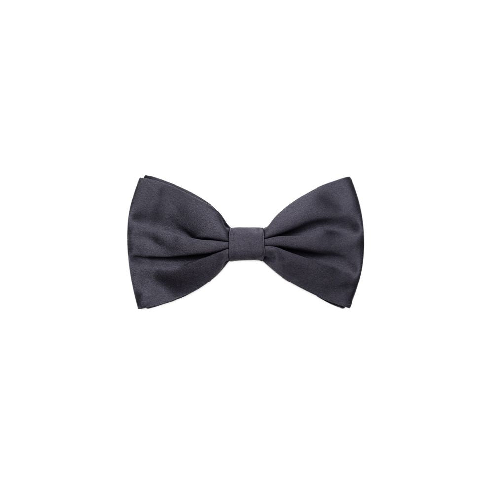 Dolce & Gabbana Gray Silk Bowty -   -  Dolce & Gabbana.