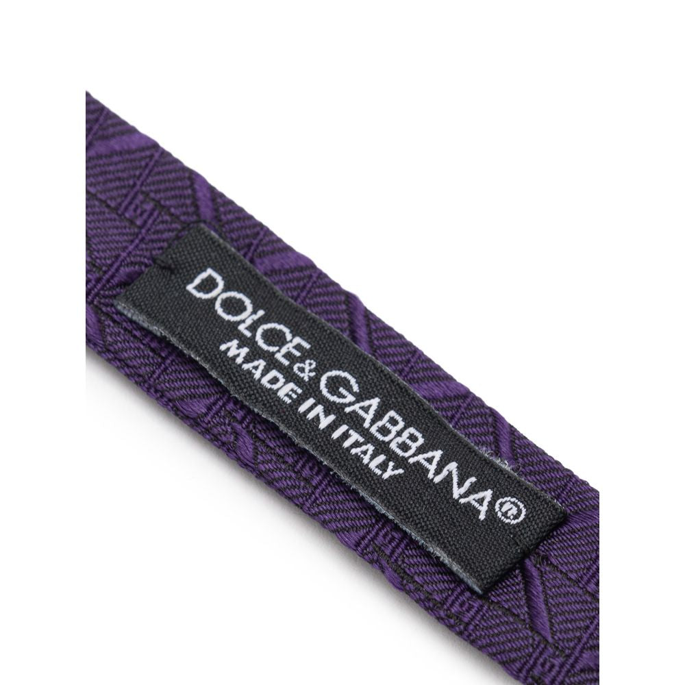 Dolce & Gabbana Purple Silk Bowty -  Neckties, Men -  Dolce & Gabbana.