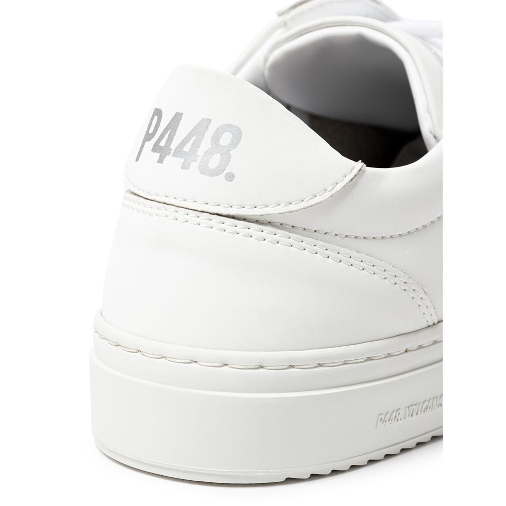 P448 White Leather Sneaker -   -  P448.