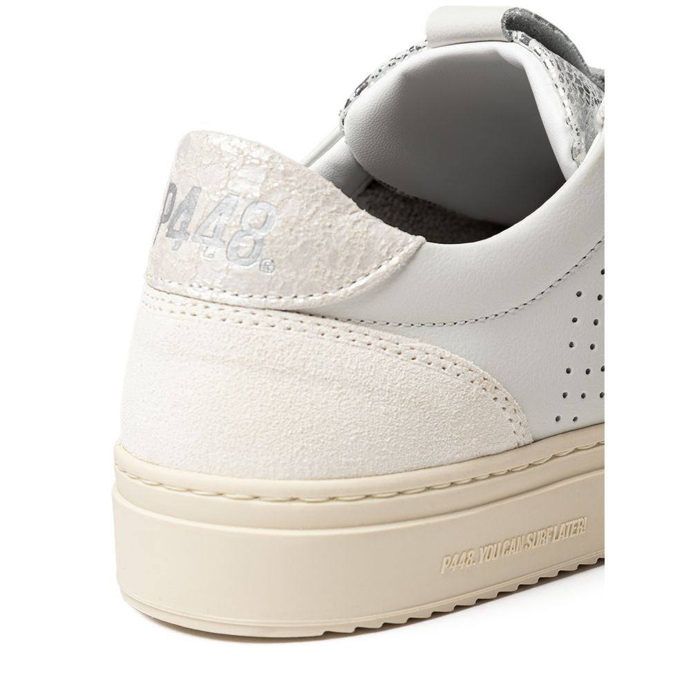 P448 White Leather Sneaker -   -  P448.