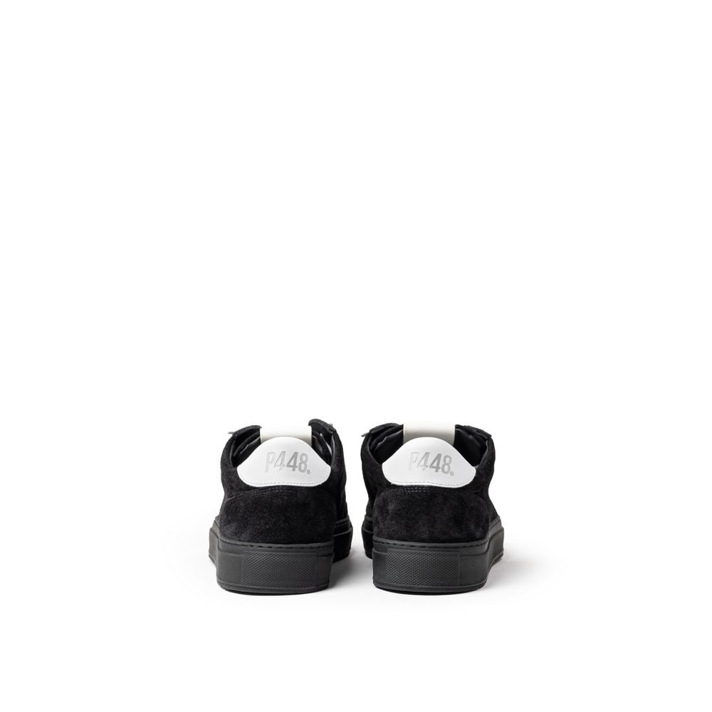 P448 Black Suede Leather Sneaker -   -  P448.