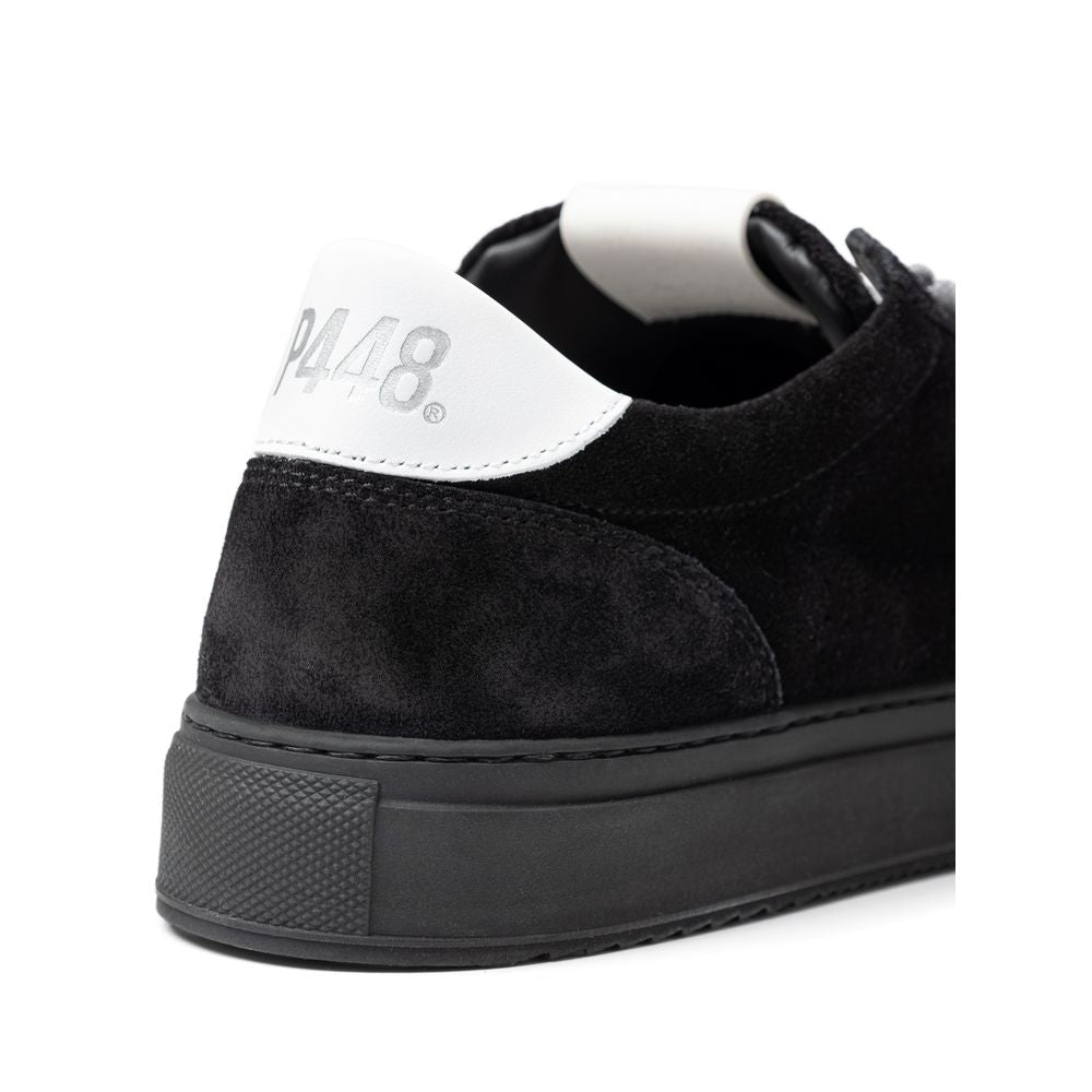 P448 Black Suede Leather Sneaker -   -  P448.