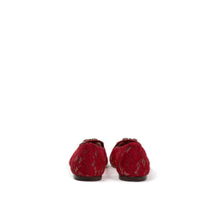 Dolce & Gabbana Red Viscose Ballet Flat -   -  Dolce & Gabbana.
