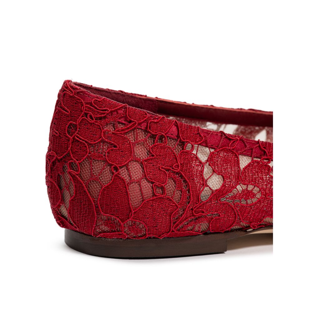 Dolce & Gabbana Red Viscose Ballet Flat -   -  Dolce & Gabbana.