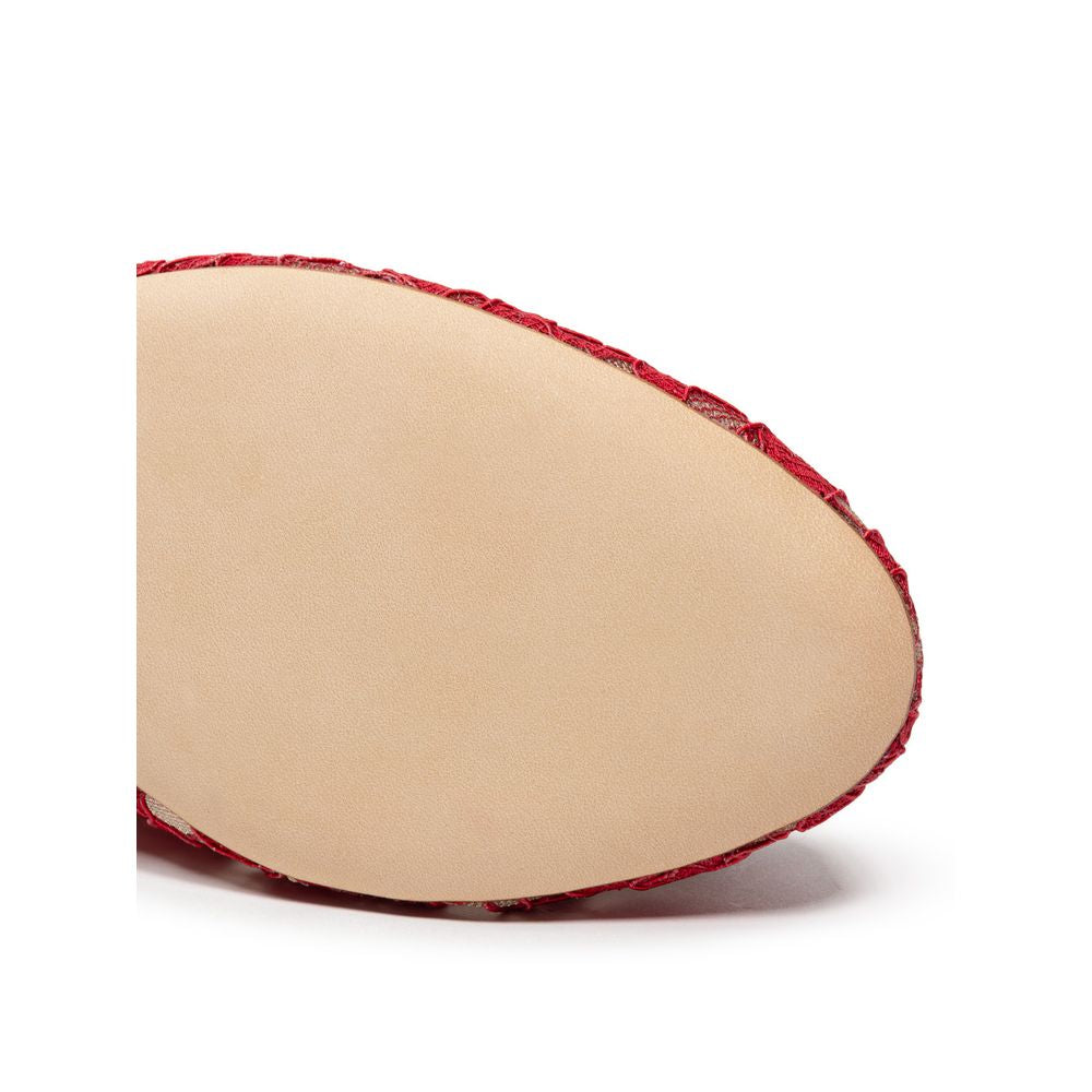 Dolce & Gabbana Red Viscose Ballet Flat -   -  Dolce & Gabbana.
