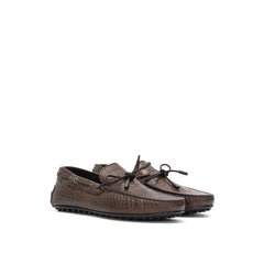 Tod's Brown Leather Moccassin -   -  Tod's.