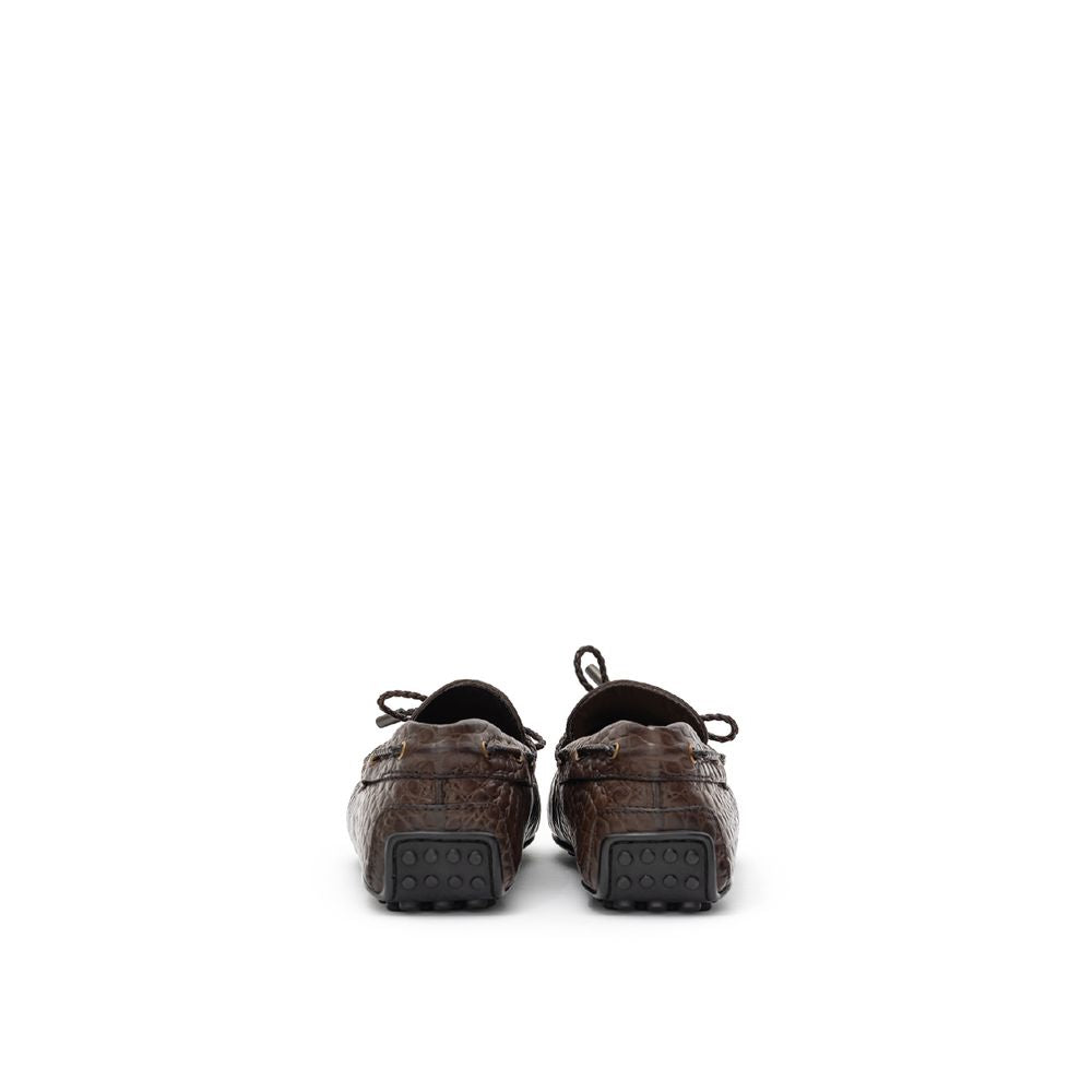 Tod's Brown Leather Moccassin -   -  Tod's.