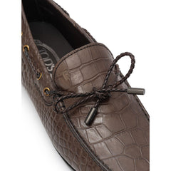 Tod's Brown Leather Moccassin -   -  Tod's.