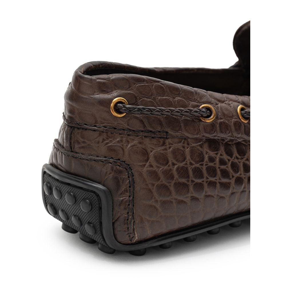 Tod's Brown Leather Moccassin -   -  Tod's.
