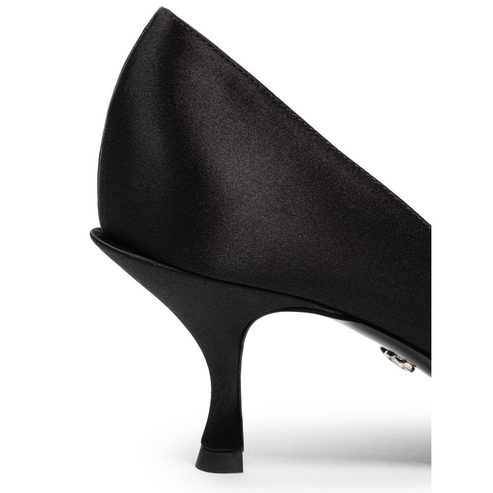 Dolce & Gabbana Black Viscose Pump -   -  Dolce & Gabbana.