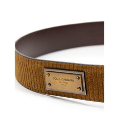 Dolce & Gabbana Brown Leather Belt -   -  Dolce & Gabbana.