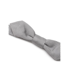 Dolce & Gabbana Gray Silk Bowty -  Neckties, Men -  Dolce & Gabbana.