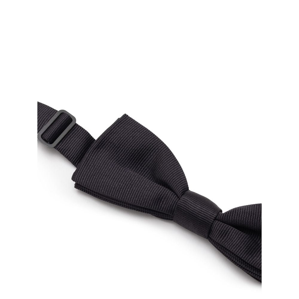 Dolce & Gabbana Black Silk Bowty -  Neckties, Men -  Dolce & Gabbana.