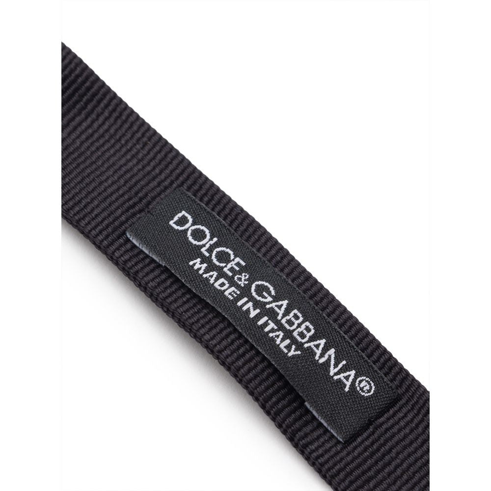 Dolce & Gabbana Black Silk Bowty -  Neckties, Men -  Dolce & Gabbana.