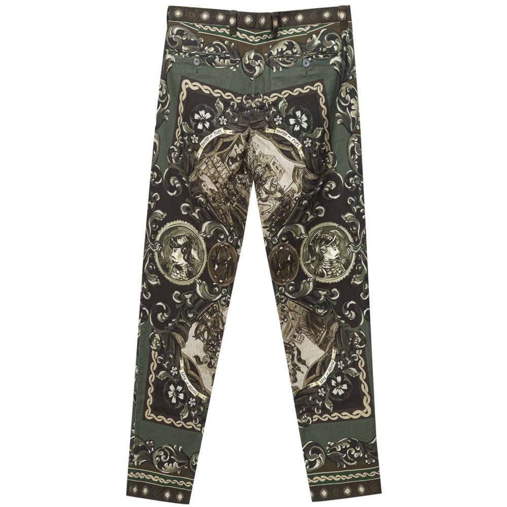 Dolce & Gabbana Green Cotton Pant -   -  Dolce & Gabbana.