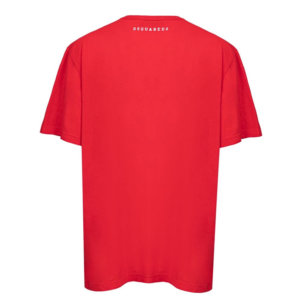 Dsquared² Red Cotton T-Shirt -   -  Dsquared².