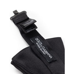 Dolce & Gabbana Black Silk Bowty -  Neckties, Men -  Dolce & Gabbana.