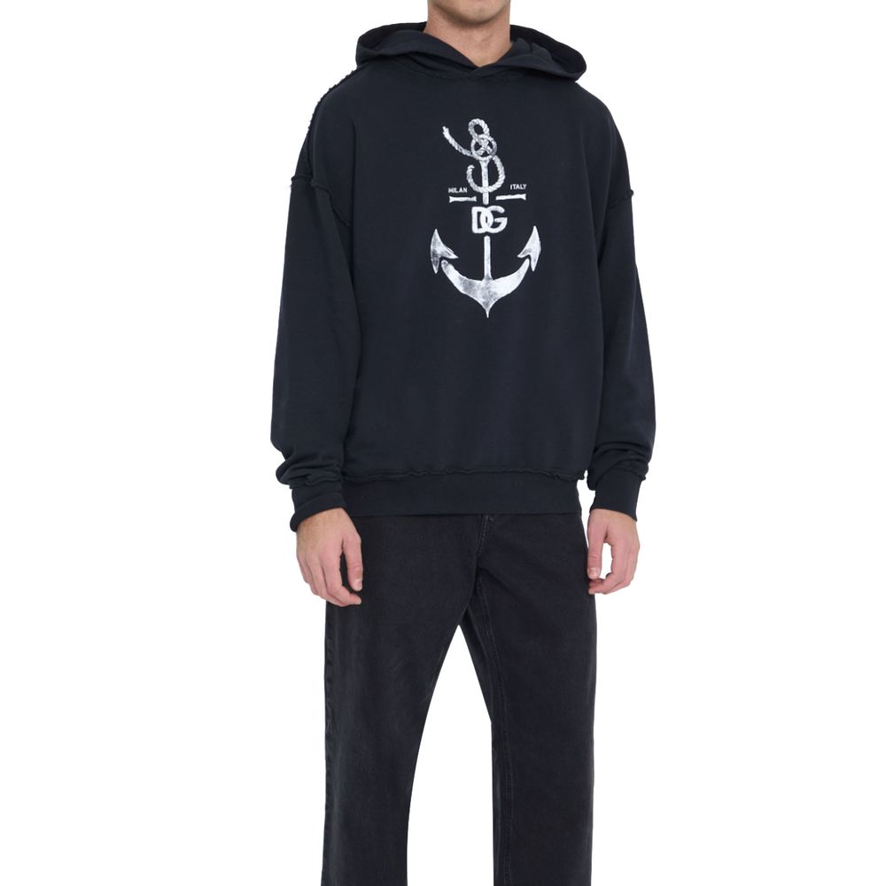 Dolce & Gabbana Blue Cotton Sweatshirt -   -  Dolce & Gabbana.