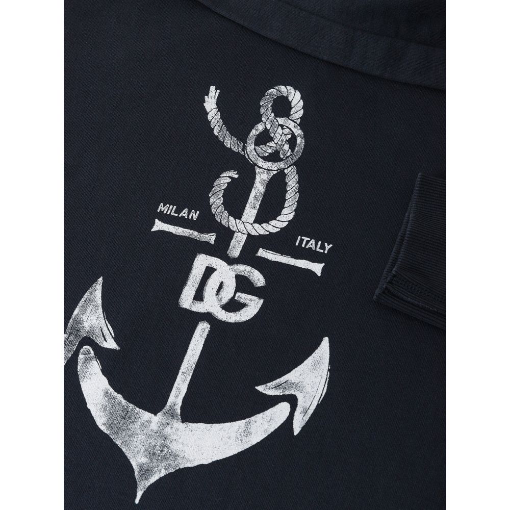 Dolce & Gabbana Blue Cotton Sweatshirt -   -  Dolce & Gabbana.