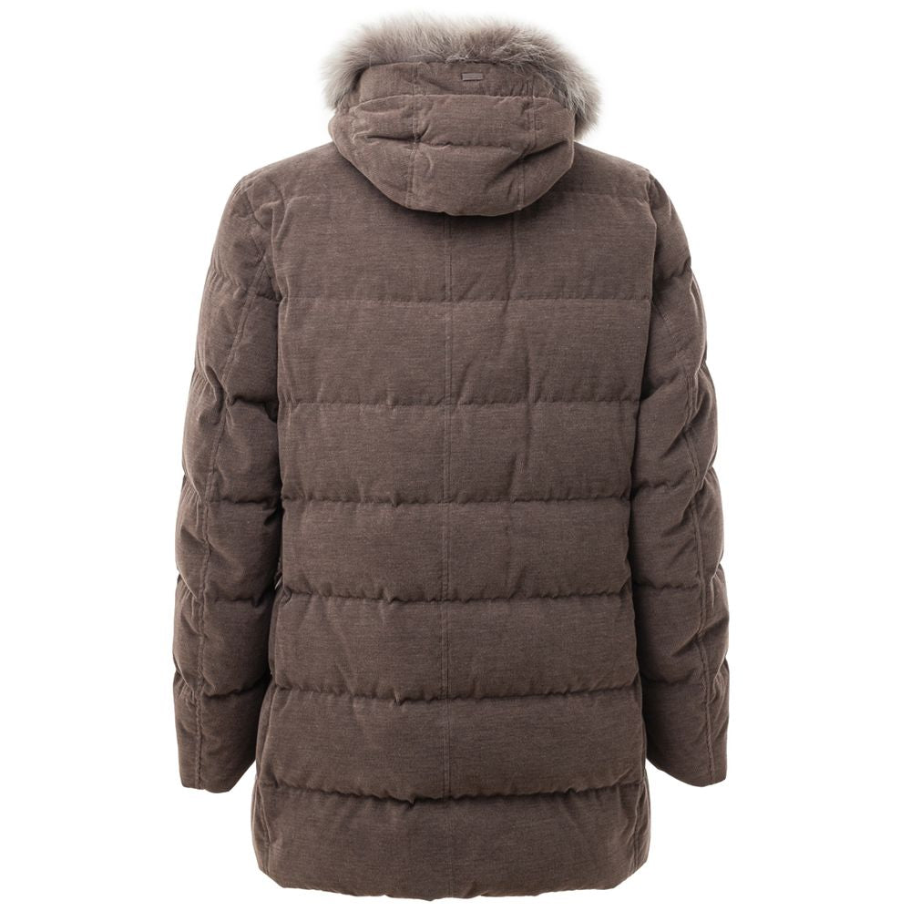 Herno Brown Cotton Jackets & Coat -   -  Herno.