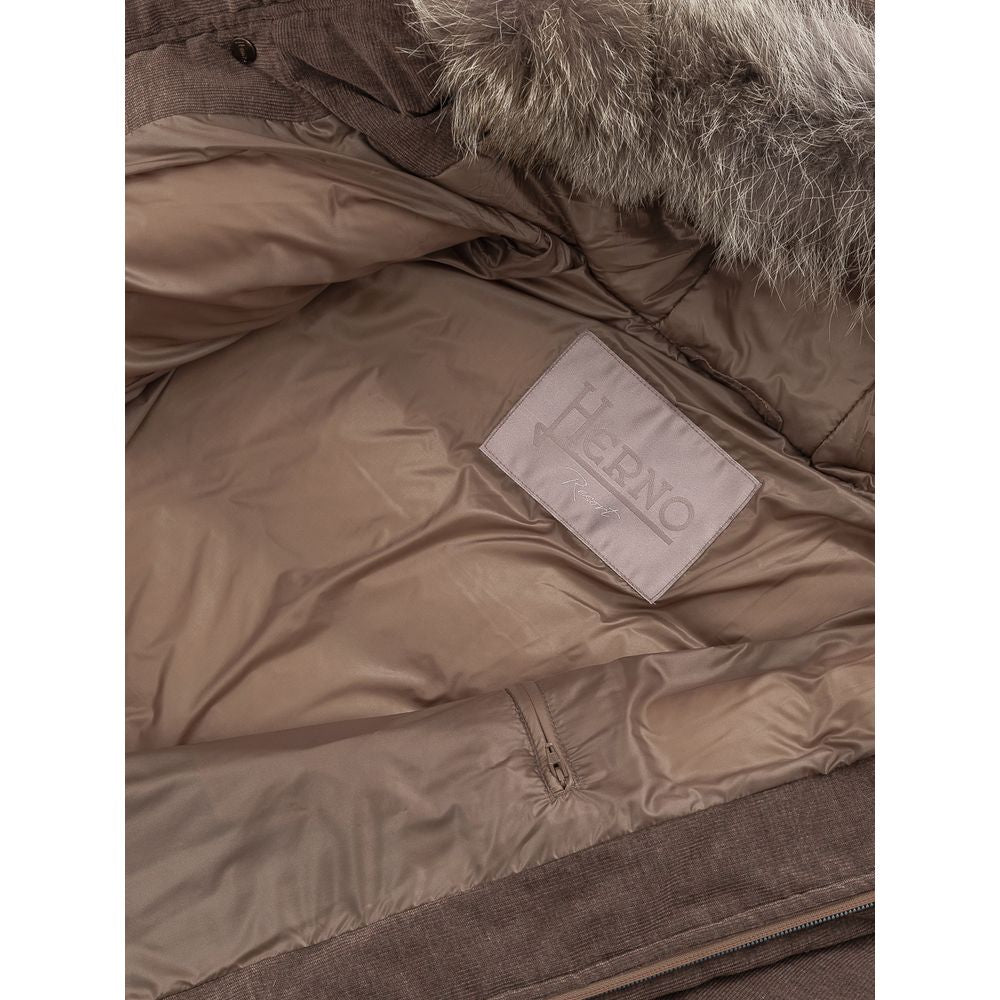 Herno Brown Cotton Jackets & Coat -   -  Herno.