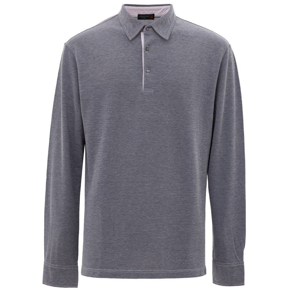 Corneliani Blue Cotton Polo Shirt -   -  Corneliani.