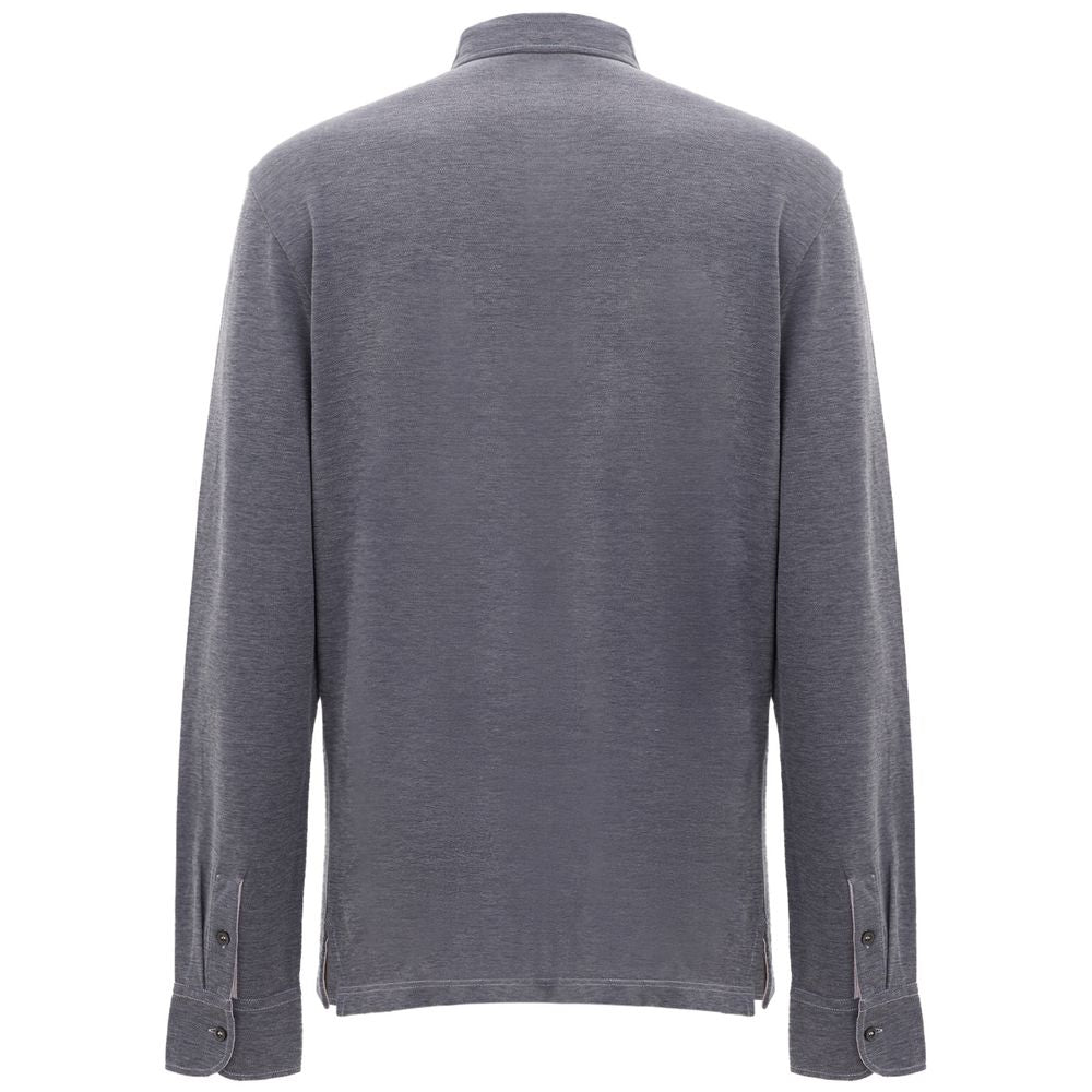 Corneliani Blue Cotton Polo Shirt -   -  Corneliani.