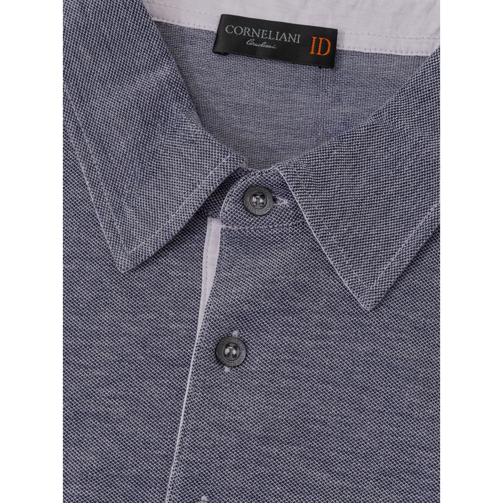 Corneliani Blue Cotton Polo Shirt -   -  Corneliani.