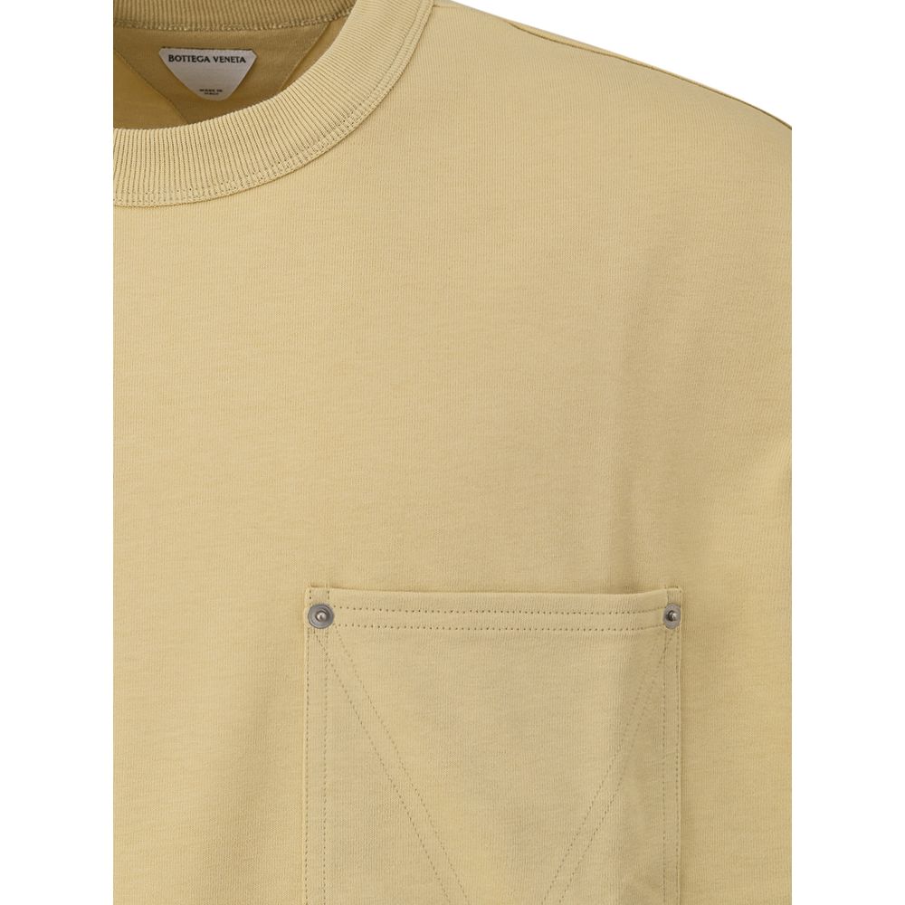 Bottega Veneta Beige Cotton T-Shirt -   -  Bottega Veneta.