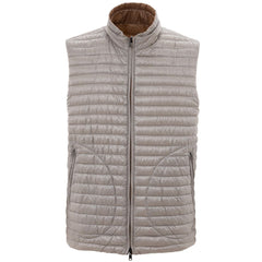 Herno Brown Polyamide Sleveless Jacket -  Vests for Men Suits -  Herno.