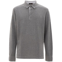 Corneliani Gray Cotton Polo Shirt -   -  Corneliani.