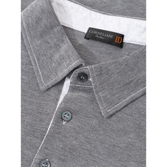 Corneliani Gray Cotton Polo Shirt -   -  Corneliani.
