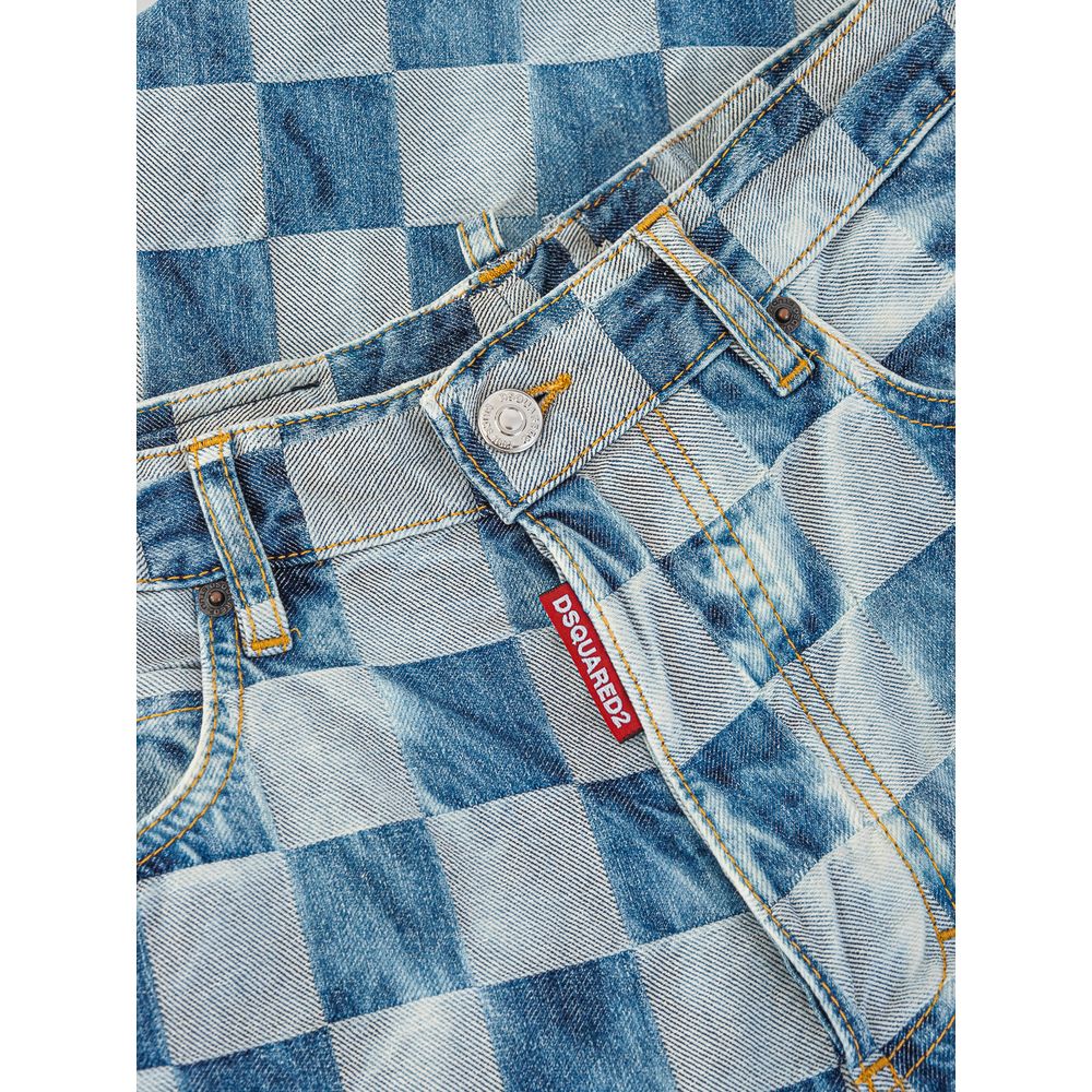 Dsquared² Blue Cotton Relaxed Fit Jean -   -  Dsquared².