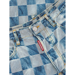 Dsquared² Blue Cotton Relaxed Fit Jean -   -  Dsquared².