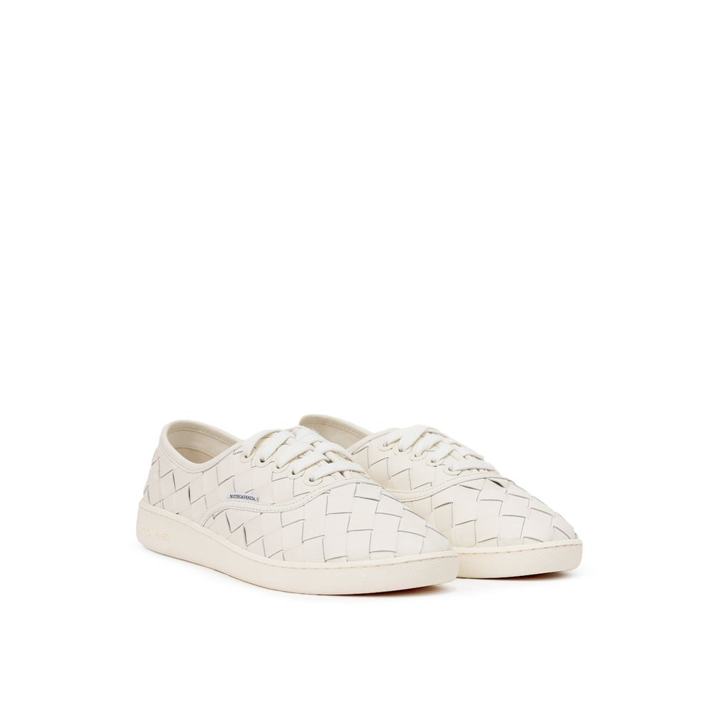 Bottega Veneta White Leather Sneaker -   -  Bottega Veneta.