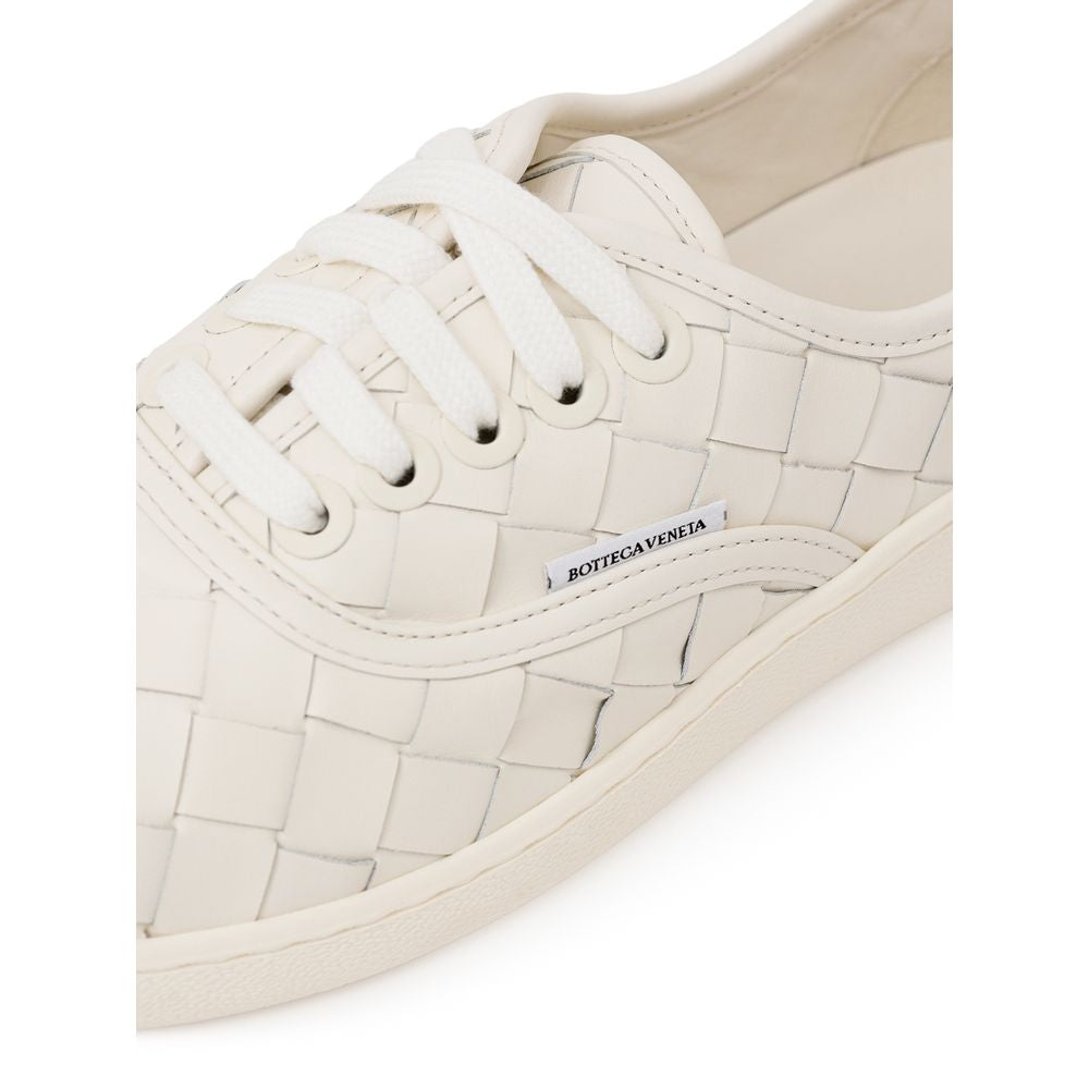 Bottega Veneta White Leather Sneaker -   -  Bottega Veneta.