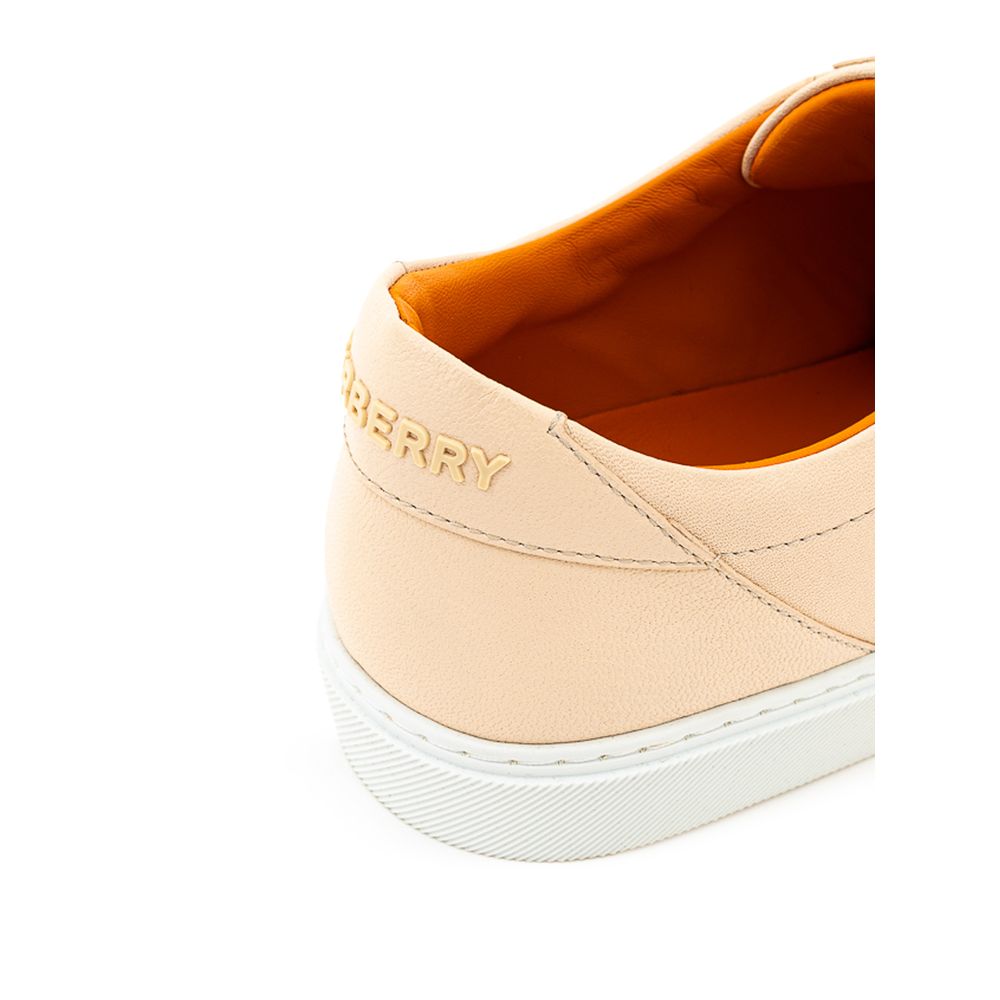 Burberry Pink Leather Sneaker -   -  Burberry.