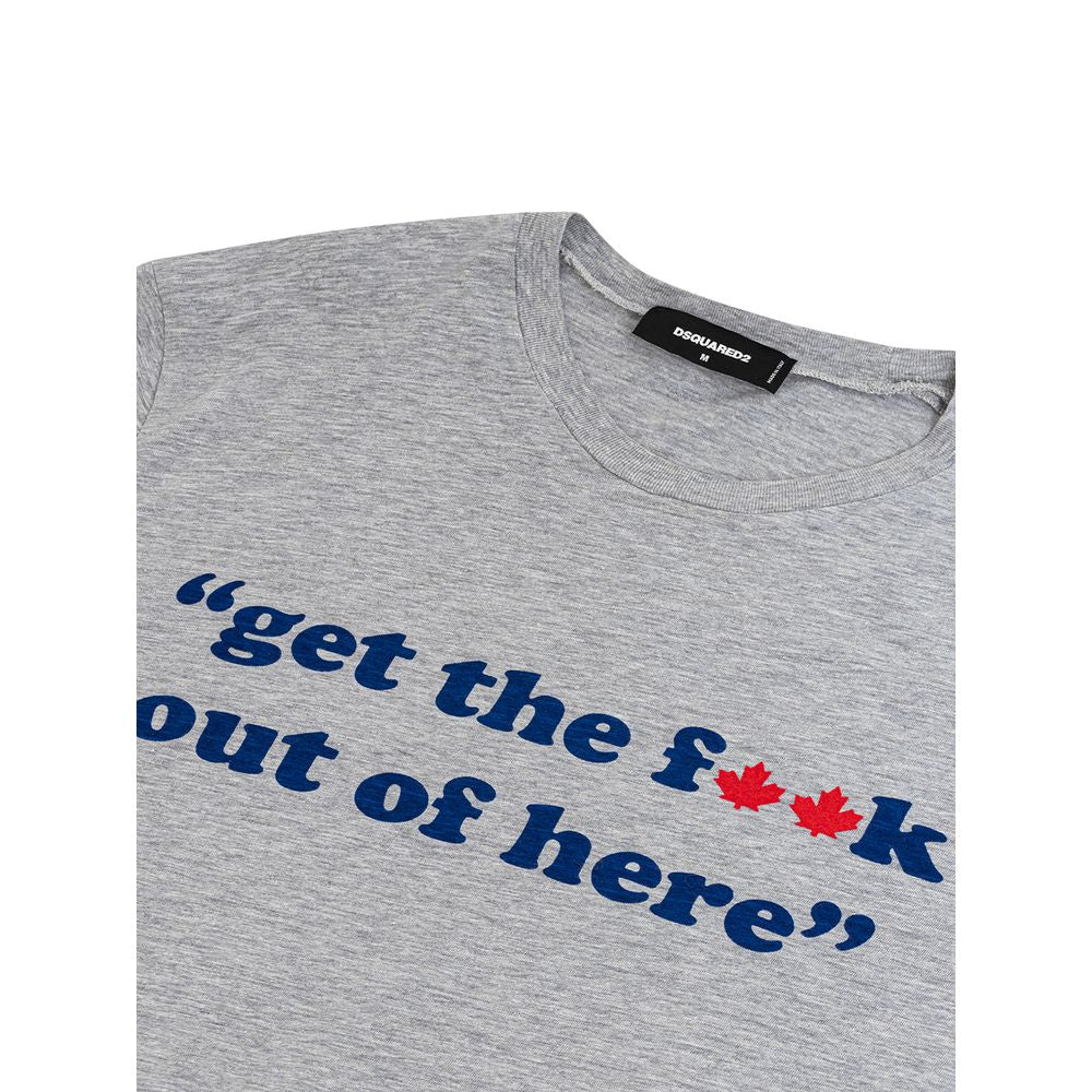 Dsquared² Gray Cotton T-Shirt -   -  Dsquared².