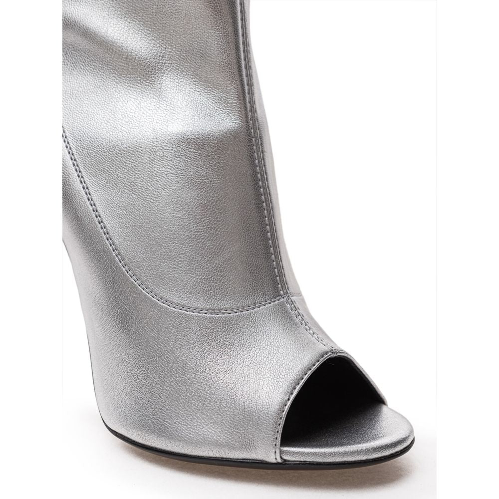 Giuseppe Zanotti Gray Leather Boot -   -  Giuseppe Zanotti.