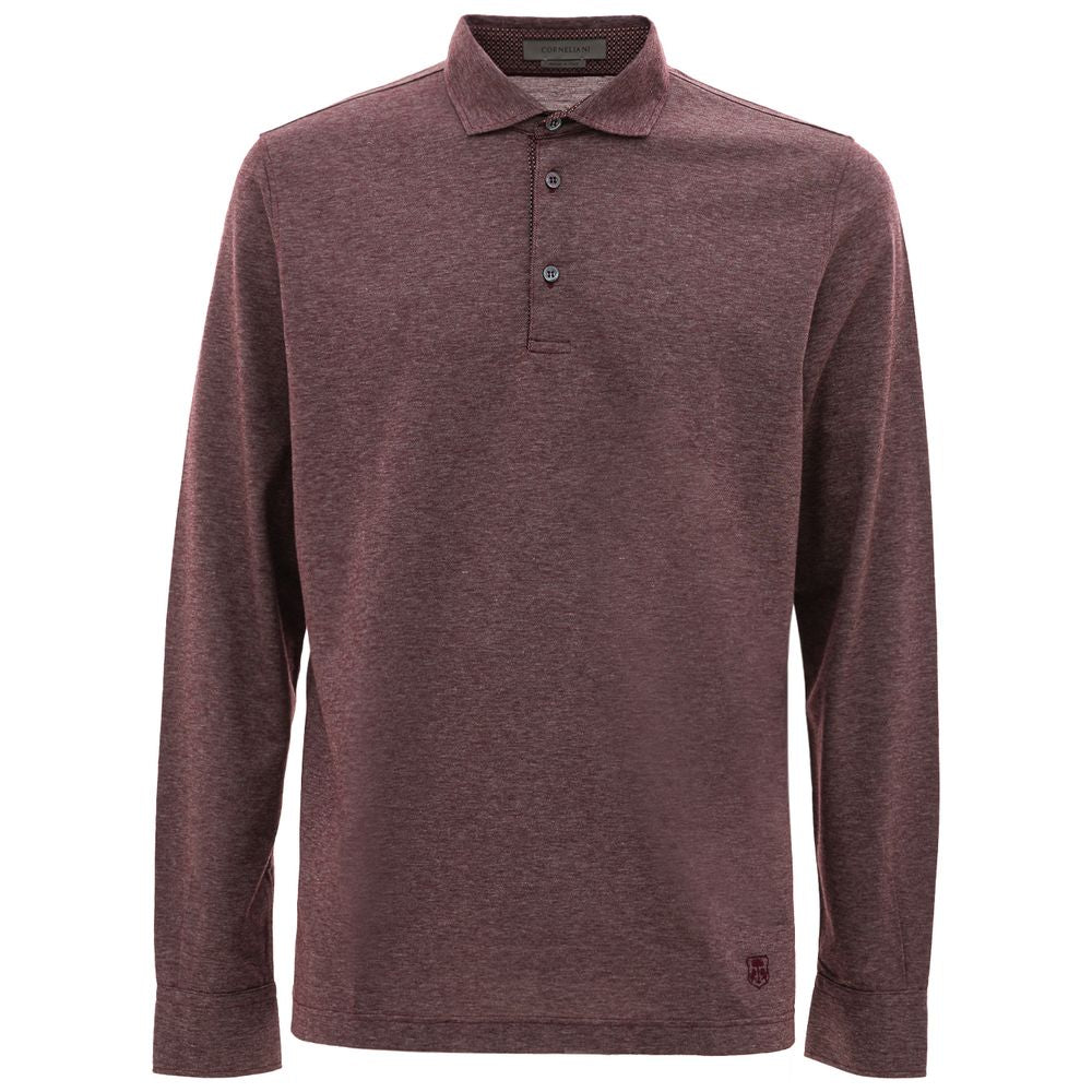 Corneliani Purple Cotton Polo Shirt -   -  Corneliani.