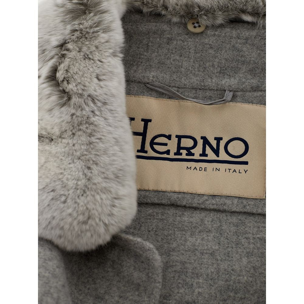Herno Elegant Gray Wool Jacket for Timeless Style -   -  Herno.