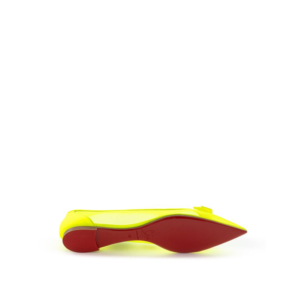 Christian Louboutin Sunshine Yellow Mesh Flat Elegance -   -  Christian Louboutin.